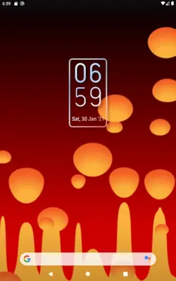 Simple Gradient Clock Widget android App screenshot 9