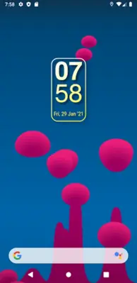 Simple Gradient Clock Widget android App screenshot 13