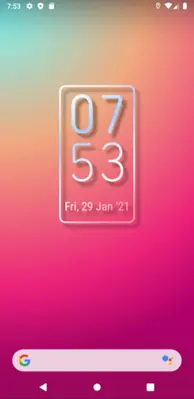 Simple Gradient Clock Widget android App screenshot 15