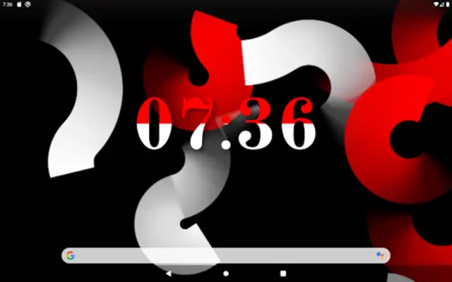 Simple Gradient Clock Widget android App screenshot 1