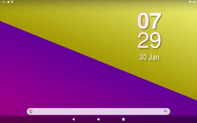 Simple Gradient Clock Widget android App screenshot 2