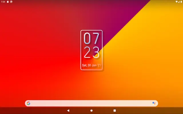 Simple Gradient Clock Widget android App screenshot 3