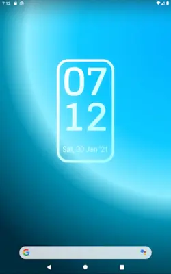 Simple Gradient Clock Widget android App screenshot 5