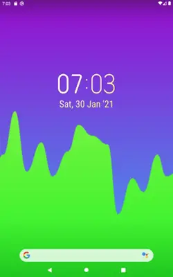 Simple Gradient Clock Widget android App screenshot 8